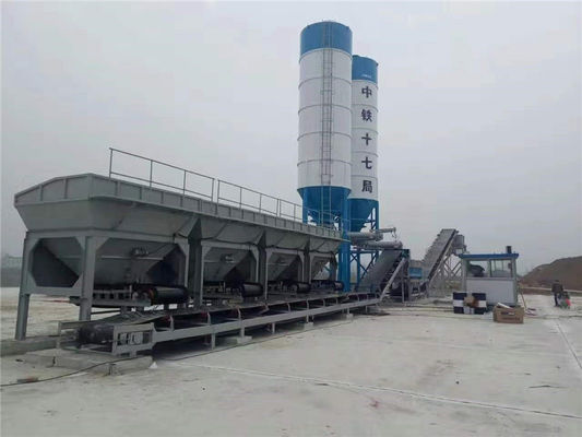 Four Hopper Stabilized Soil Mixing Plant For Railways Construction