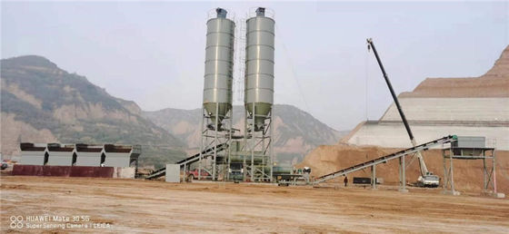 High Accuracy Water Stabilized Soil Mixing Station Double Motor 800TPH