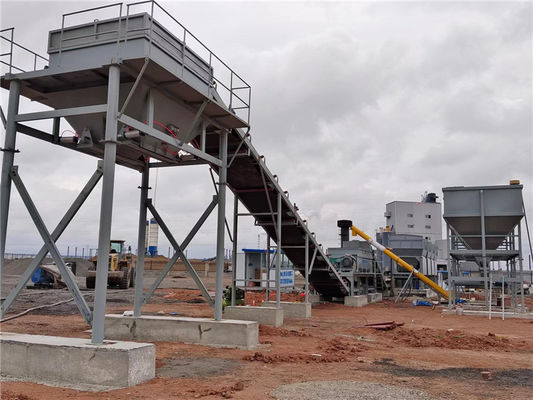 Road Construction stationary Soil Cement Mixing Plant Equipment 155KW