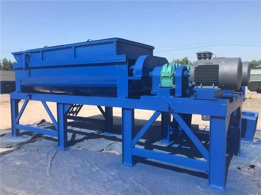 Double Motor Batching Plant Mixer Machine For Soil Cement Mixing Plant