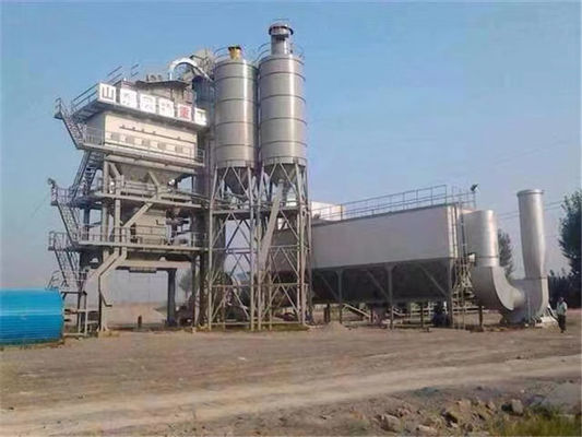 Twin Shaft Stationary Asphalt Mixing Plant 160t/H Environmental Protection