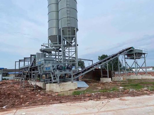 Combined Structure Mobile Soil Mixing Plant Capacity 300-600t/H
